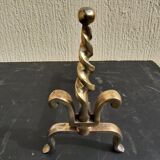 Pair of old bronze channels
