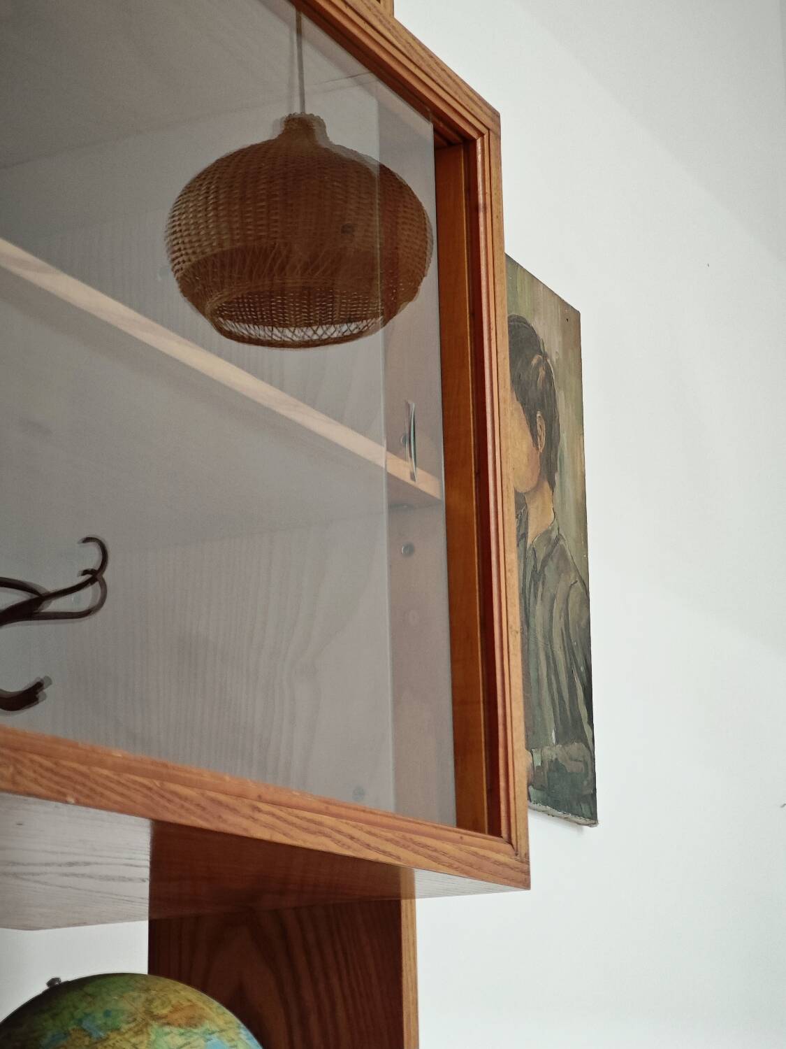High sideboard, wooden display cabinet by Frantisek Jirak – 1960