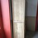 Renovated glass-fronted bookcase