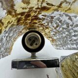 Duo of two-tone Murano Mazzega wall lights 1970