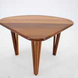 Table basse en teck solide biologique des années 1970, danemark