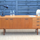 Uniflex-teak-leather sideboard