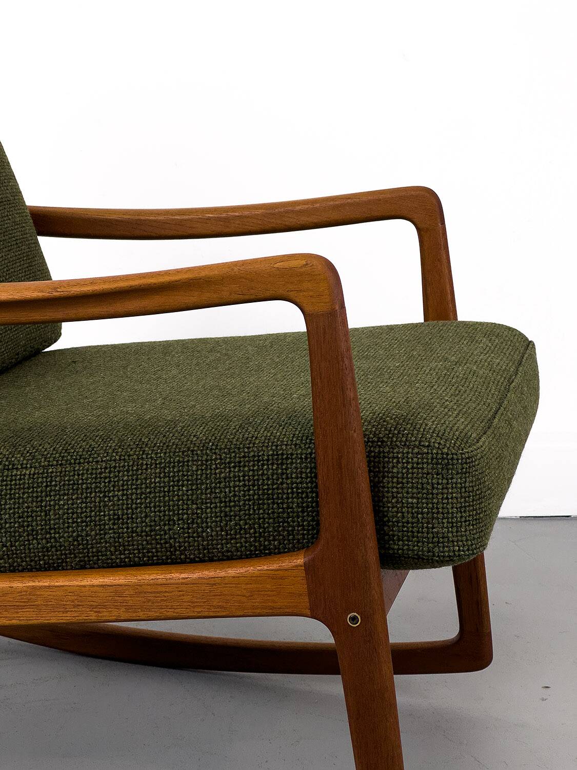 Danish Teak Rocking Chair by Ole Wanscher for France & Son, 1960s