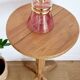 Solid pine wood pedestal table 1940s