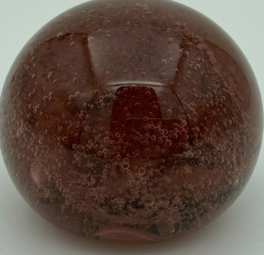 Biot sulfide glass 1970 purple red paper press
