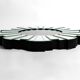 Gigantic rare heavy Sunburst mirror wall clock from the 1970s | Ø 70 cm