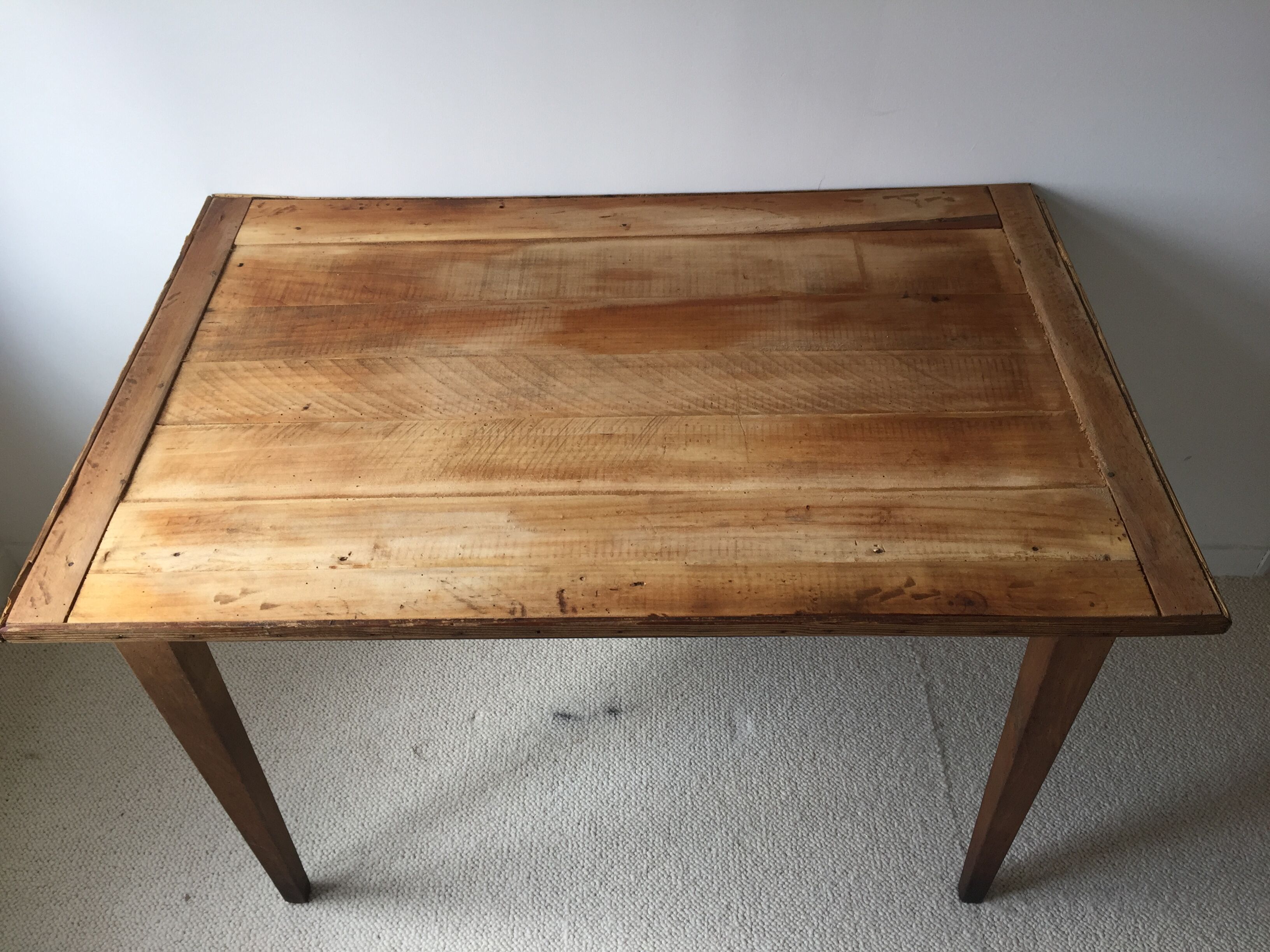 Wooden kitchen table