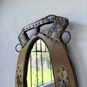 Brutalist handcrafted mirror "horse"