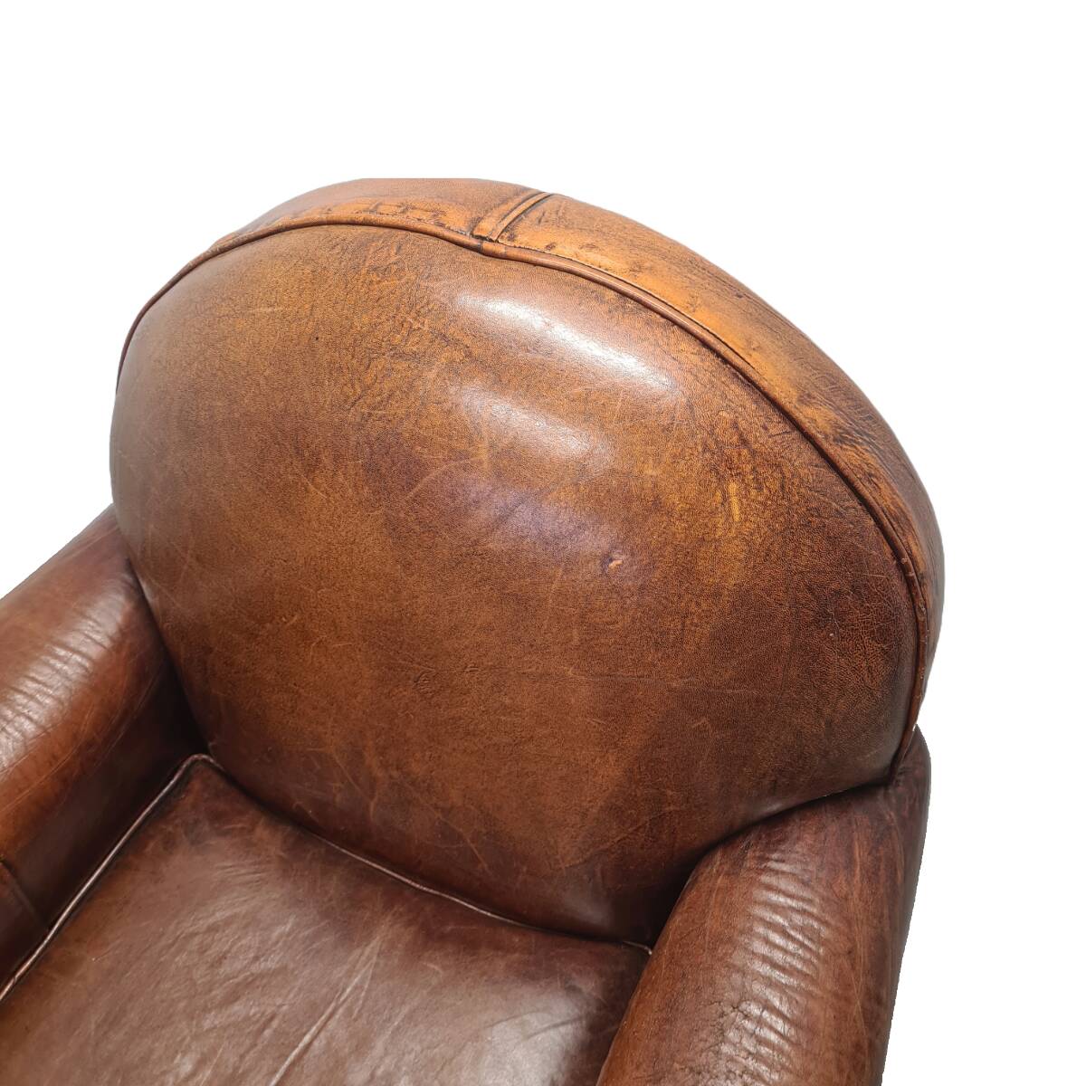 Art Deco style sheepskin armchair, early 21st century