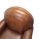Art Deco style sheepskin armchair, early 21st century