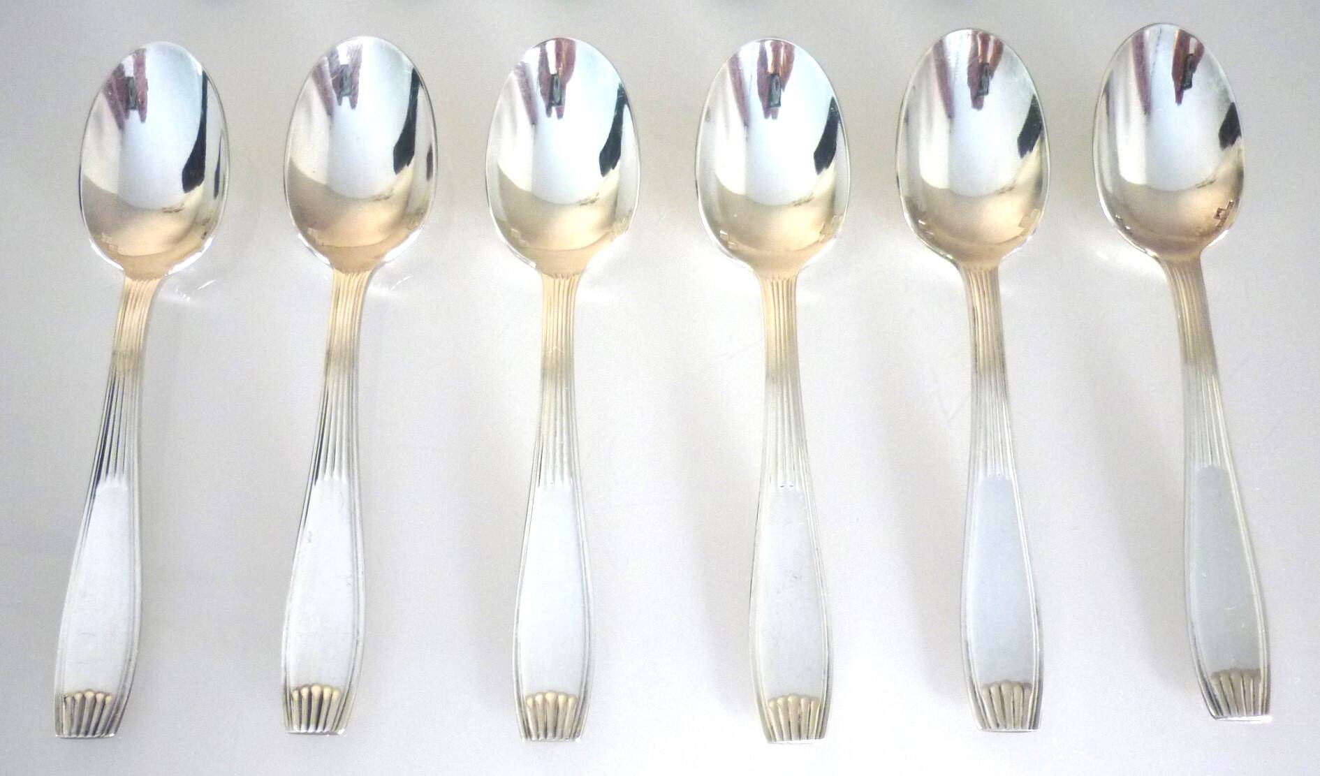 Set of 12 teaspoons, Christofle, Alfenide, silver plated, very good condition