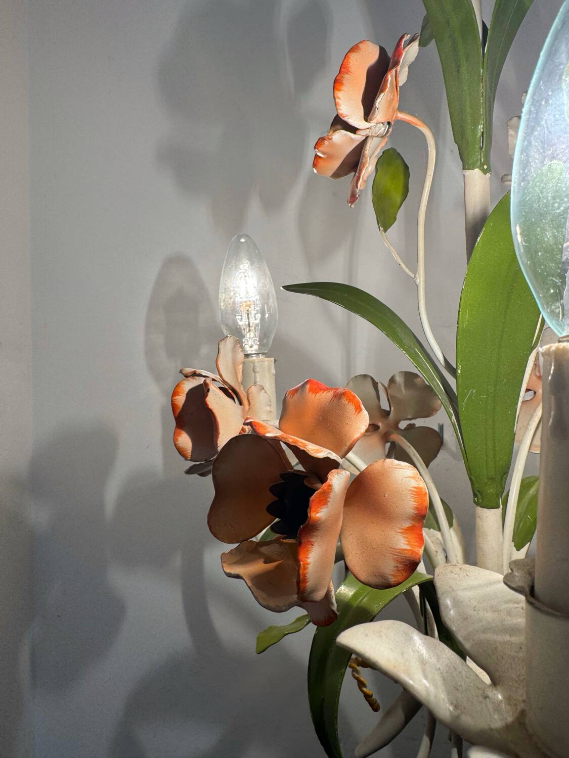 70s floral chandelier