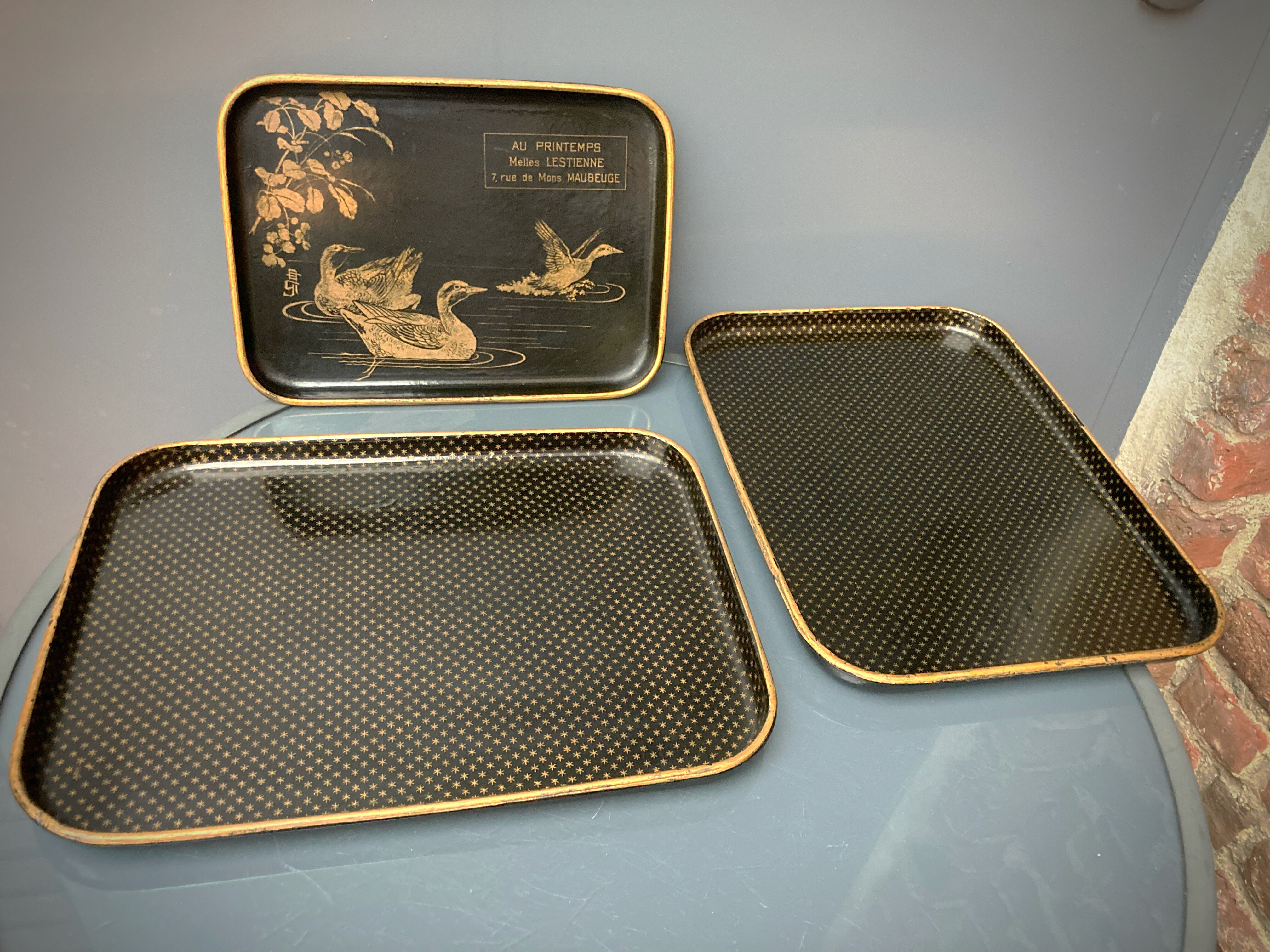 Service trays 1930 art deco