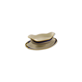Limoges Legrand porcelain saucière tricolour décor