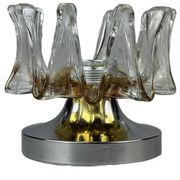 60s 70s wall lamp Wall Sconce made of metal & Murano glass Space Age design