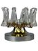 60s 70s wall lamp Wall Sconce made of metal & Murano glass Space Age design