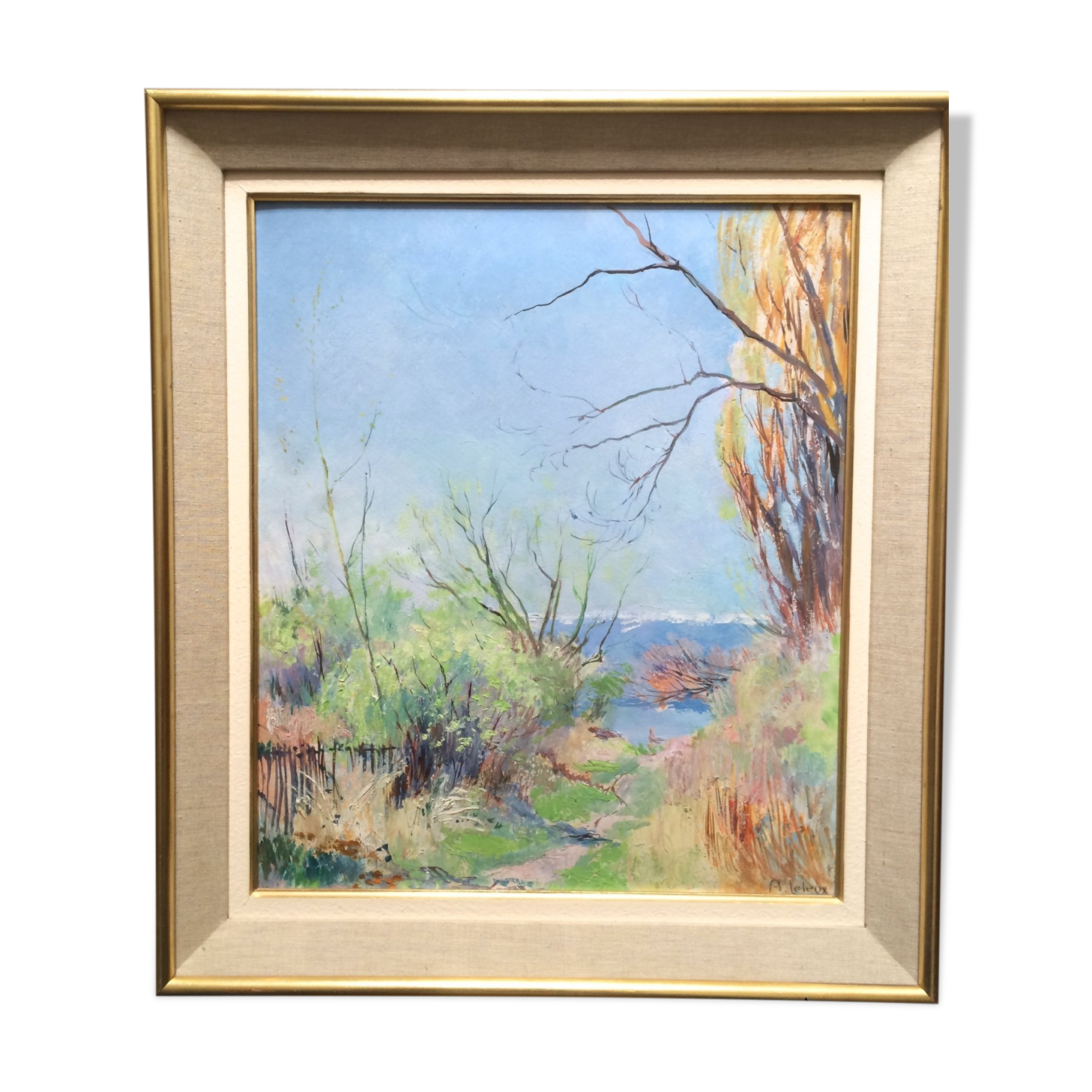 Annecy, le bord du lac Armand Leleux 1894-1960