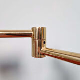 Lampe de bureau articulée en laiton, Boulanger (Belgique), 1970-80