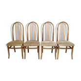 Suite de 4 chaises Baumann vintage 1970