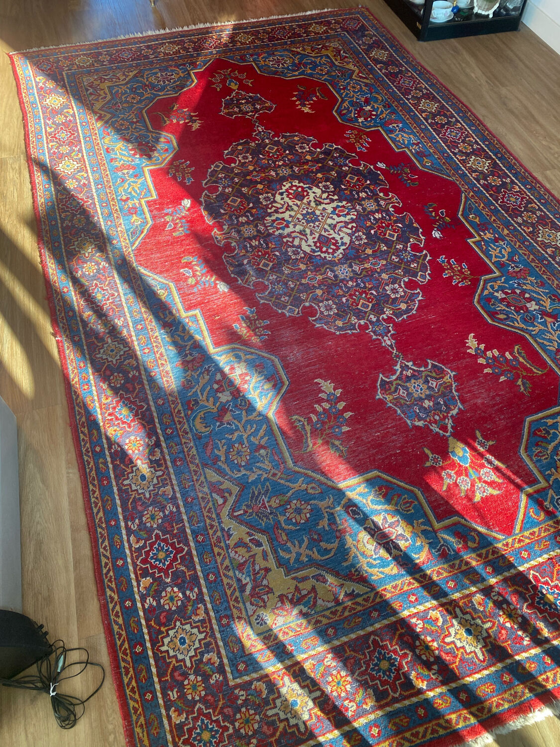 Tapis moud fait main, laine 198x330 cm