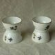 Diabolo porcelain egg cup with barbell decoration