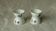 Coquetiers diabolo en porcelaine decor aux barbeaux