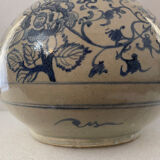 Vietnam large bottle blue bench H 35,5 cm