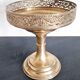 Gold-plated metal footed cup from the early 20th century