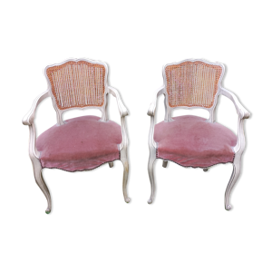 Paire de fauteuils cabriolets