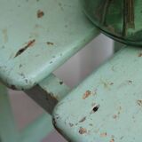 Wooden workshop stool