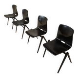 4 vintage Thur op seat chairs - Pagholz circa 1970