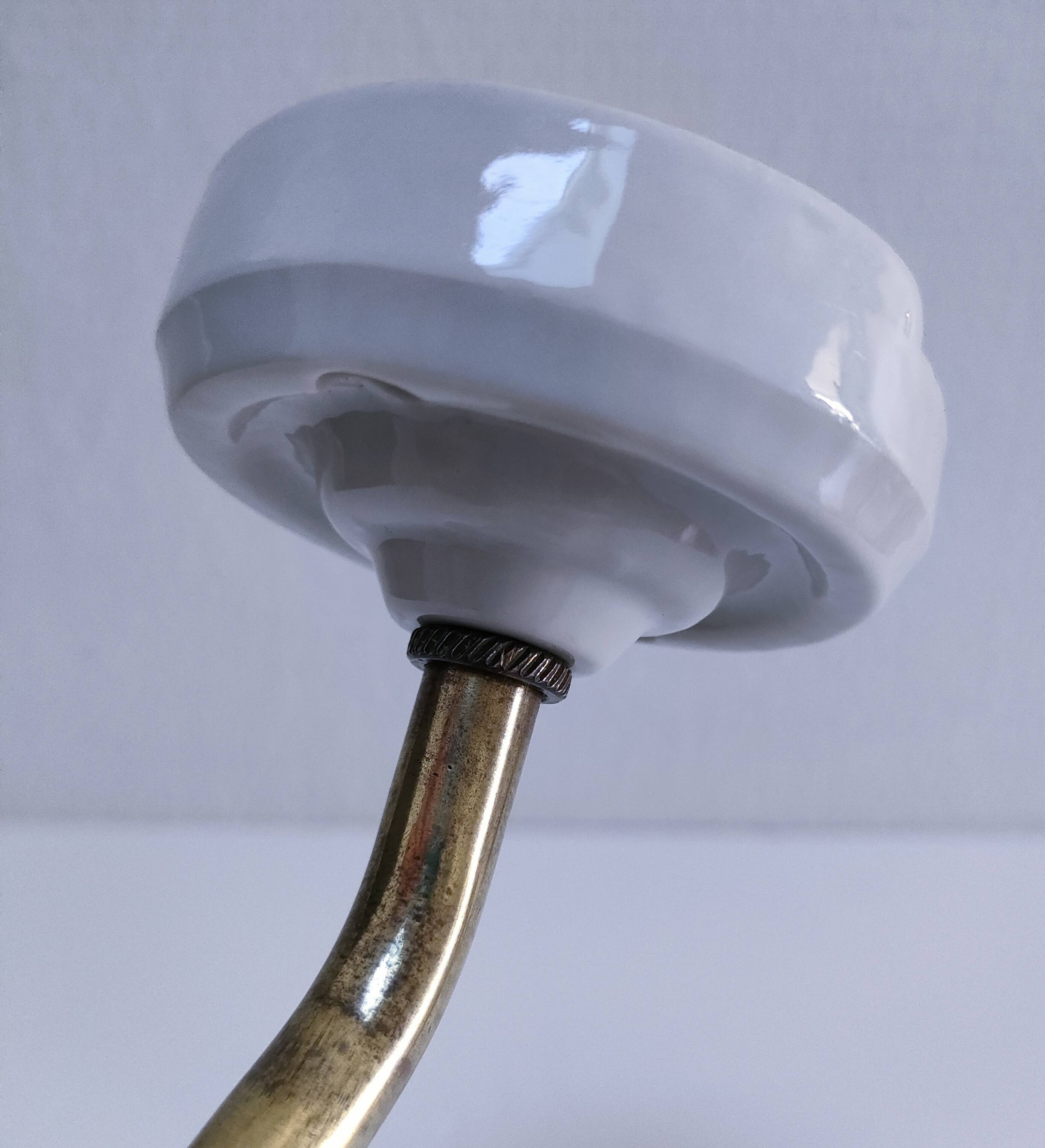 opaline bronze brass porcelain wall light early 20th century