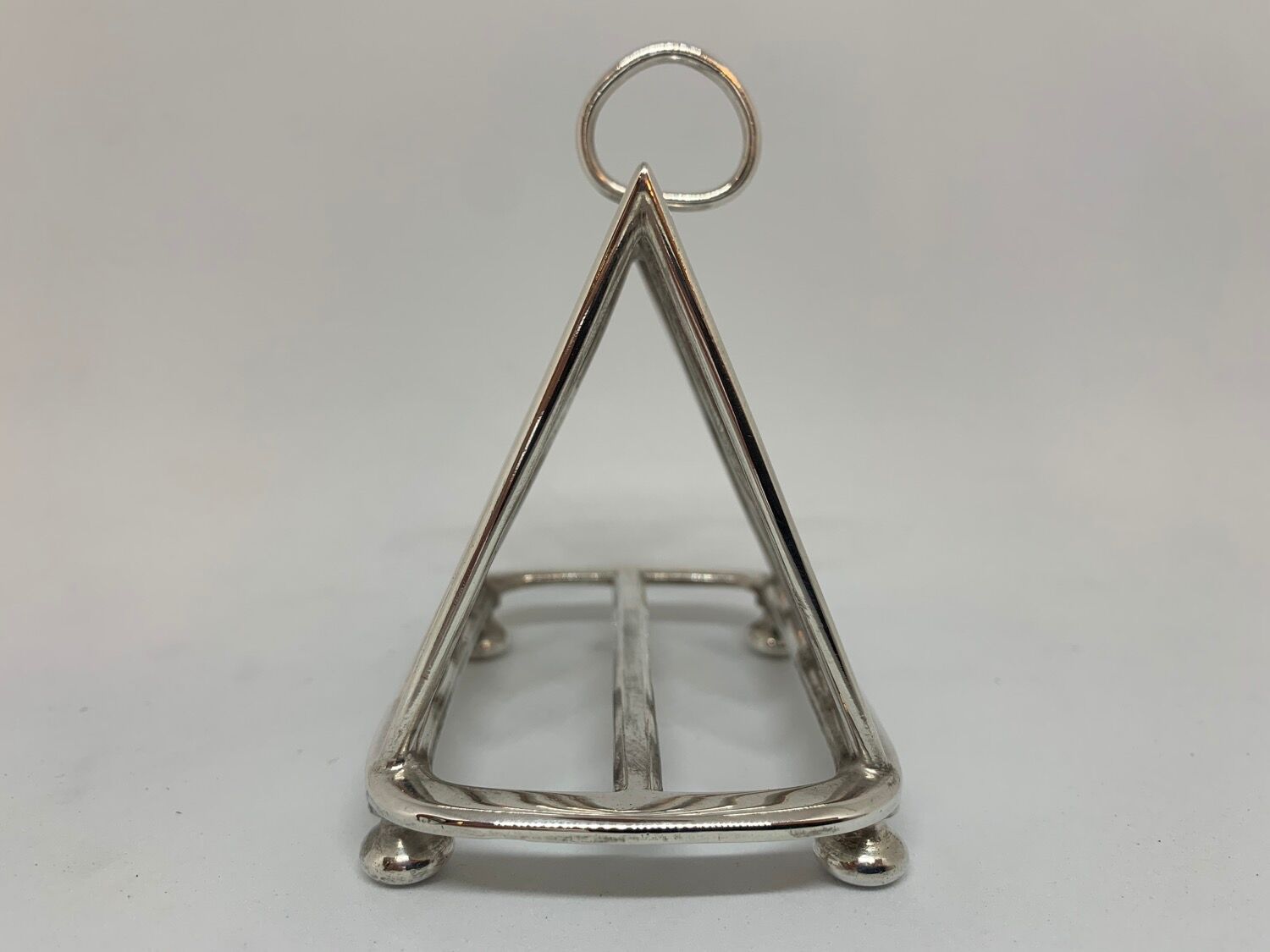Walker & Hall english silver plate toast rack made in Sheffield circa 1900