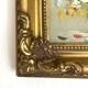 Bouquet painting, oil on framed canvas Sanders