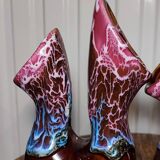 Pair of double Vallauris vases