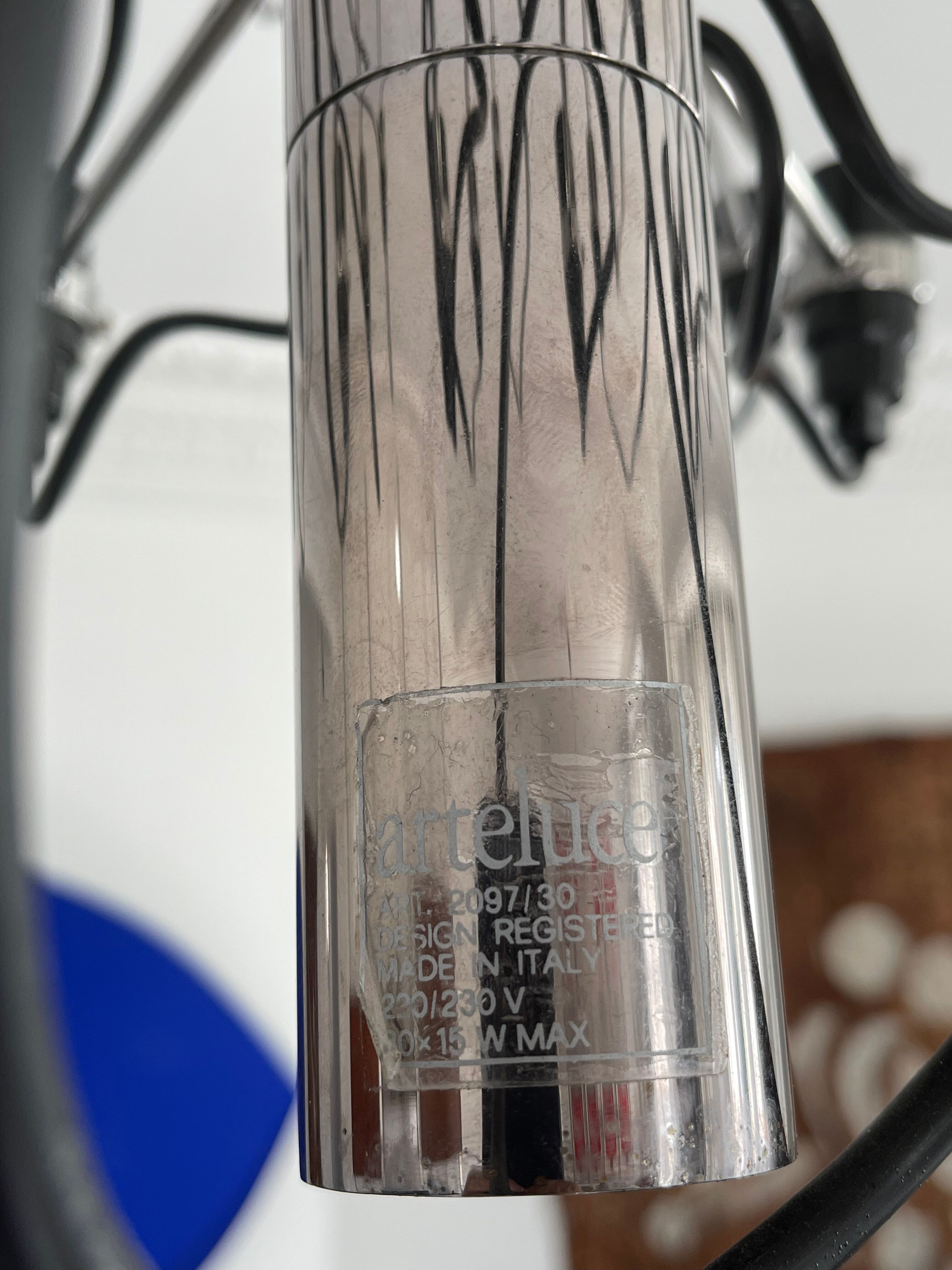 Chandelier 2097/30 by Gino Sarfatti by Arteluce