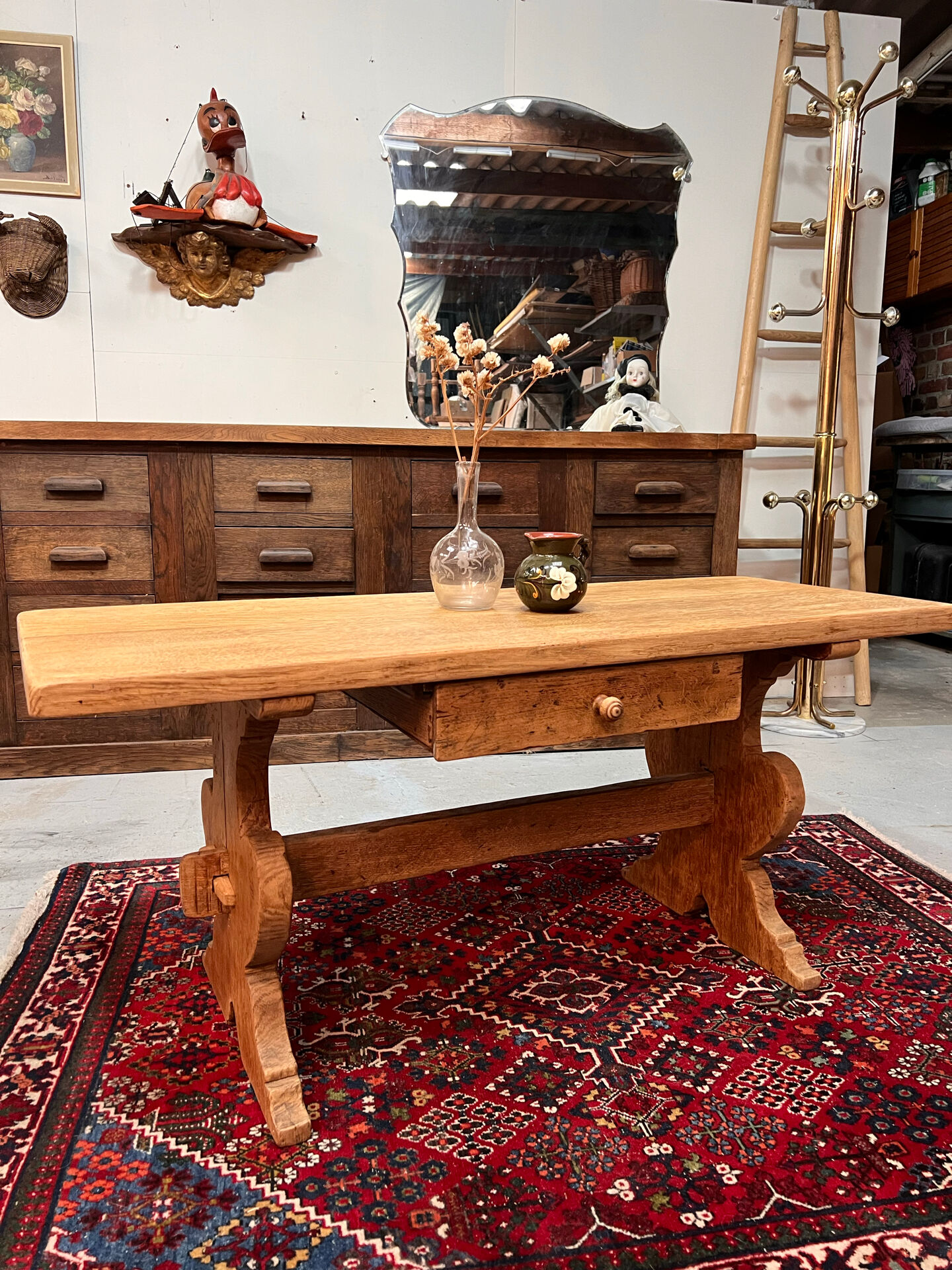 Old oak chalet coffee table