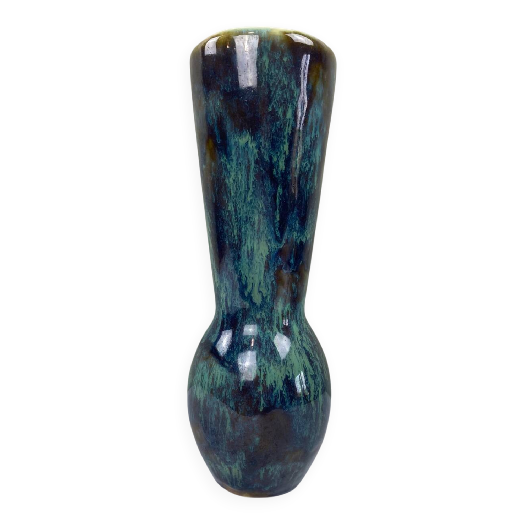 50s enamelled vase