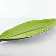 Coupe feuille palme céramique Lunéville 1980