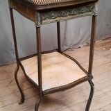 Bronze and onyx side table