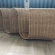 Porte revue mural vintage rotin osier