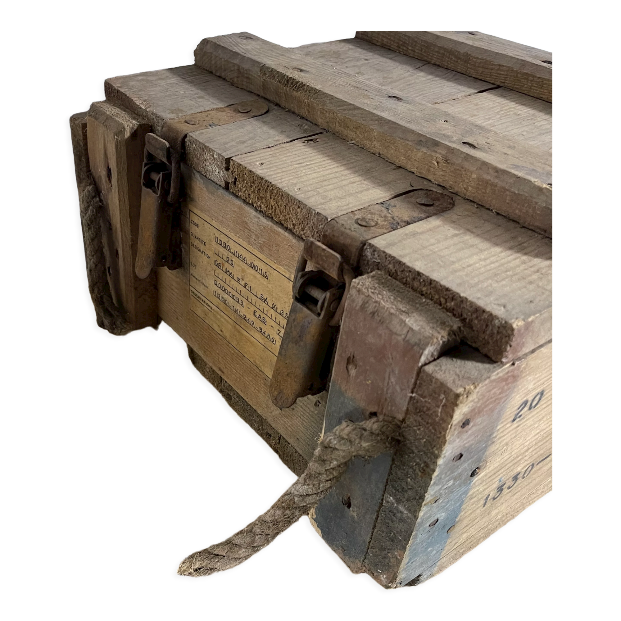 Wooden ammunition box