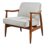 Famous Vintage armchair "Kedzior", fully restored, Grey CORD