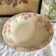 Round ironstone dish St Amand Anemone