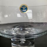 Vintage cup in blown glass made in italy