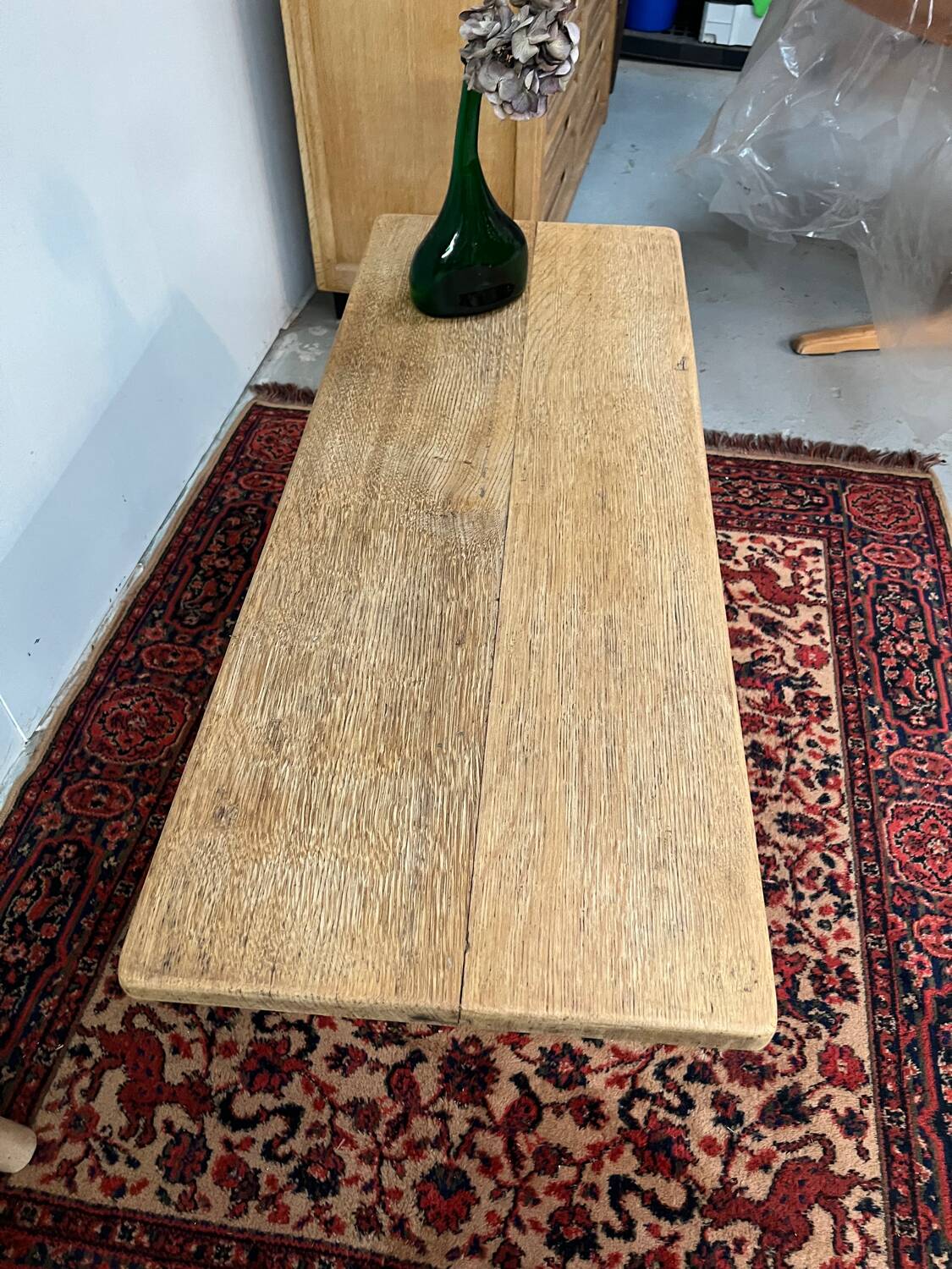 Antique brutalist coffee table
