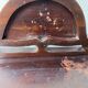 Console art nouveau period in mahogany