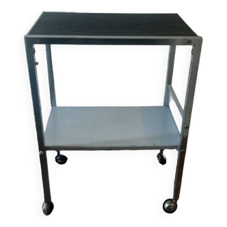 Vintage metal pedestal table