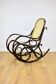 Rocking chair on runners, original brown, 1970s - very good condition
