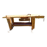 Antique wooden joiner's workbench / complete workbench